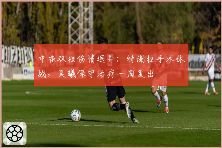 申花双核伤情迥异：特谢拉手术休战，吴曦保守治疗一周复出